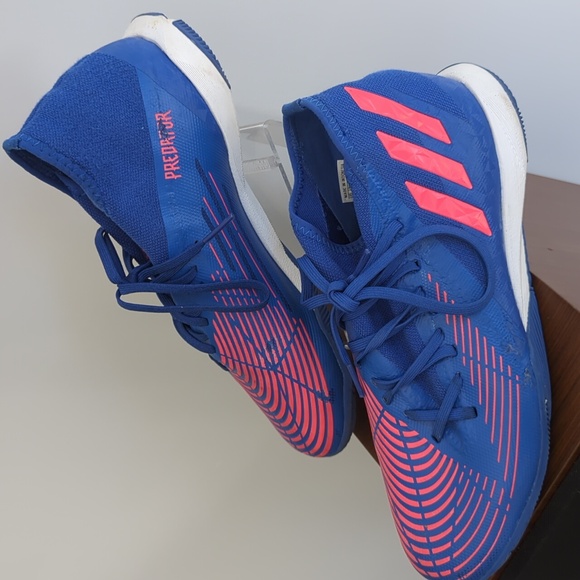 Adidas Predator men\'s 9.5 sneakers blue white laces main image 12